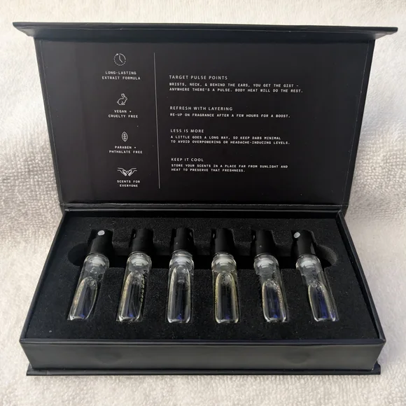Okcha Perfume Sample Set. Six trial size vials 2 ml ea. SOLD OUT ONLINE! - Picture 4 of 6